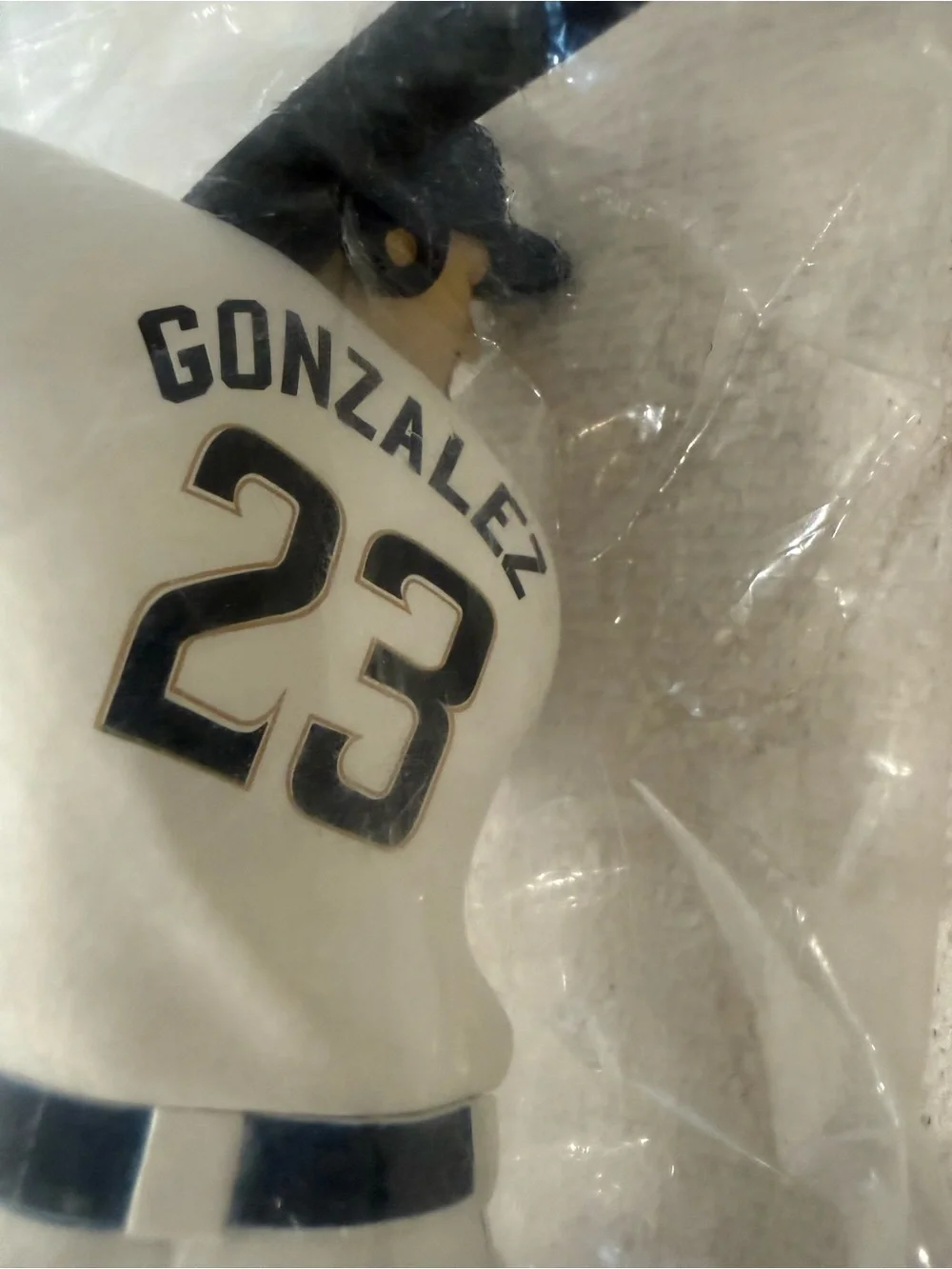 Baseball 2009 Adrian Gonzalez Batter Decorative Figurine in White and Black
